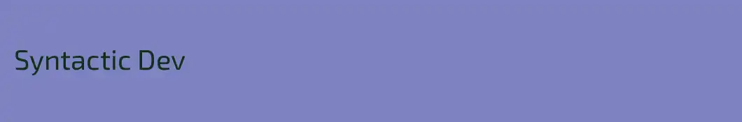 Syntactic Dev